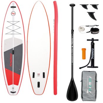 Piepūšamais SUP dēlis FunWater SUPFW69C 335cm Sarkans-Balts