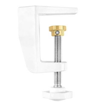 Skrūvspīlis kosmetoloģiskai LED lampai ar palielināmo stiklu, balts | Vise for cosmetology magnifying lamp