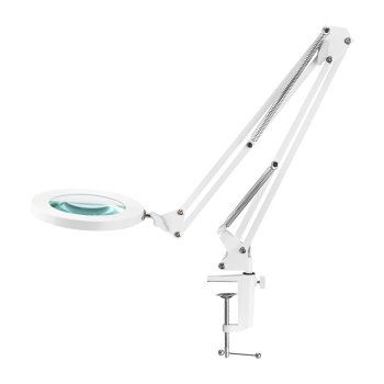 LED palielināmais lampa Glow 308 galda balta USB