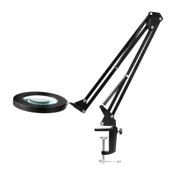 LED palielināmais lampa Glow 308 galda melna USB