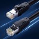 Ugreen Ethernet Patchcord Cable RJ45 Cat 8 T568B 2m, Black | Interneta Cabelis Vads