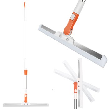 Grīdas un stikla slaucītājs ar skrāpi, 64–120 cm, plastmasa