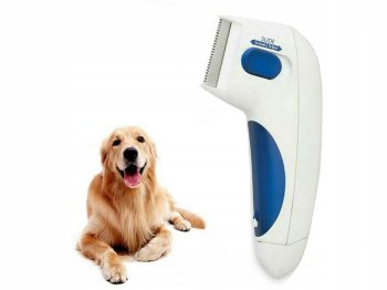 Elektriskā antiblusu ķemme ierīce aparāts mājdzīvniekiem (suņi, kaķi utt.) | Pet Flea Comb Electric Brush Head Lice Removal Tool