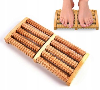 Koka Masieris Masāža Pēdām, 2 х 5 | Wooden Foot Massager