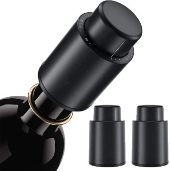Vakuuma Vīna Pudeļu Aizbāznis Korķis, 2gb. | Vacuum Wine Bottle Stopper