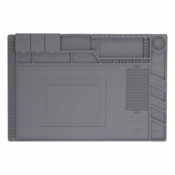 Silikona remonta paklājiņš elektronikai 30x45cm, pelēks