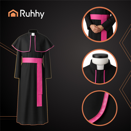 Bīskapa kostīms pieaugušajiem XL/XXL Ruhhy 26148, karnevāla tērps (2)