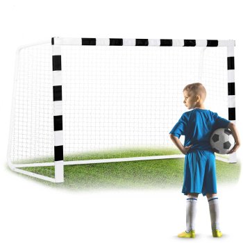 Neo-Sport NS-465 Futbola Vārti, 300x200x120 cm, Melnbalti