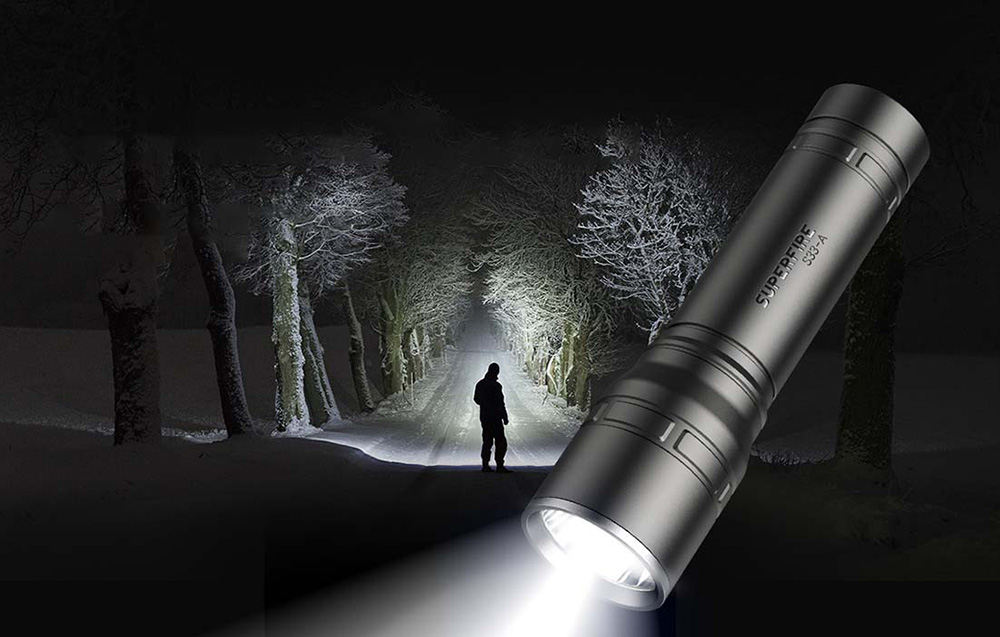 Lukturis Superfire S33-A, USB (melns) | Flashlight (1)