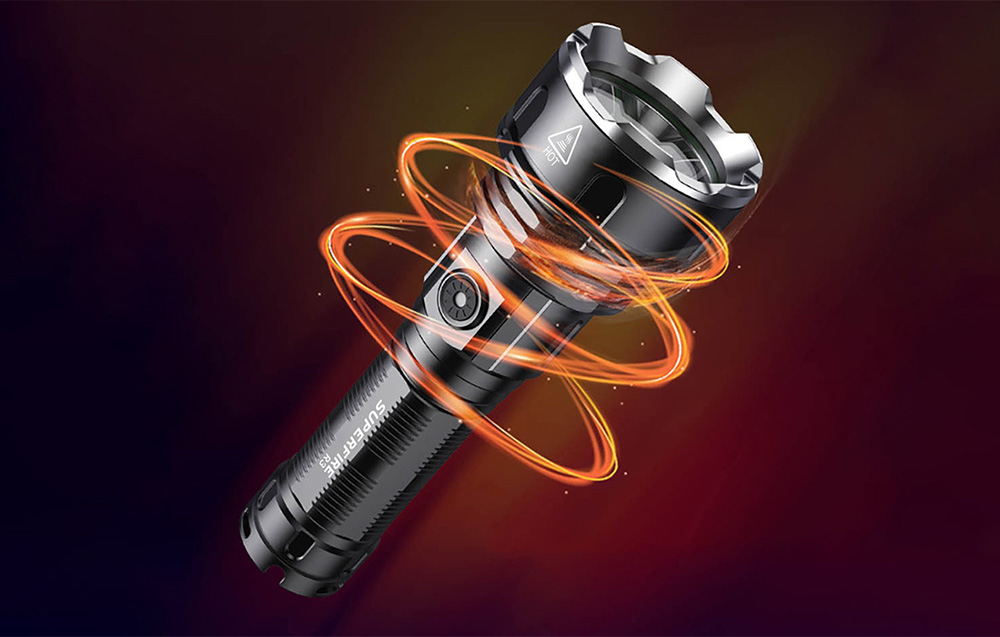 Superfire lukturītis R3 P90, 2000lm, USB | Flashlight (1)
