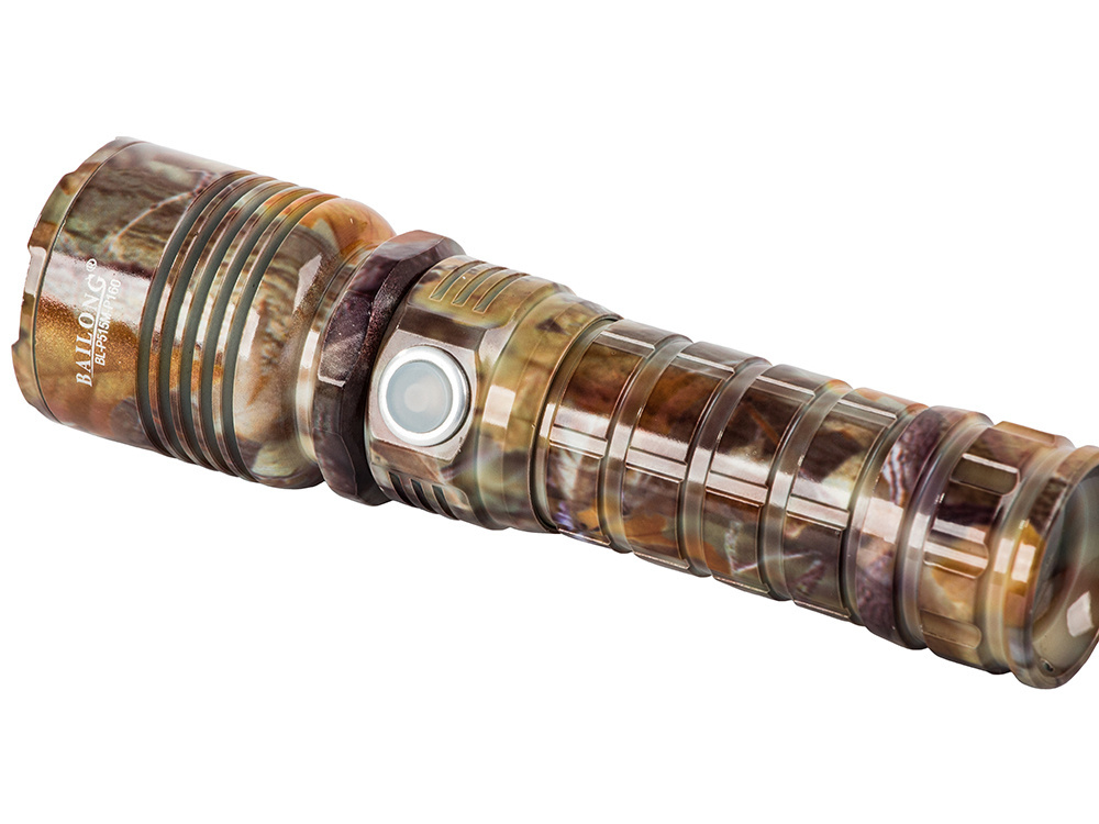 Taktiskā LED lukturis Bailong P515M ar CREE XHP160, USB uzlāde, zoom (1)