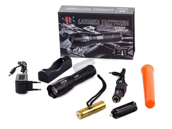 Taktiskais Kabatas Lukturis BAILONG LED CREE XM-L T6 | Flashlight Torch with Signaling Overlay