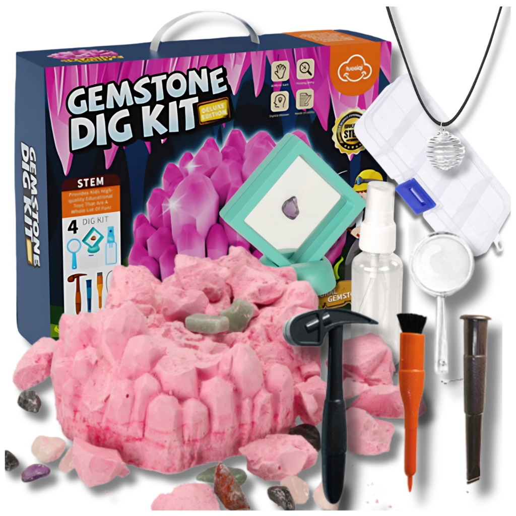 Mazā Arheologa Komplekts Kristālu Rakšana Izrakumi Dārgakmeņi