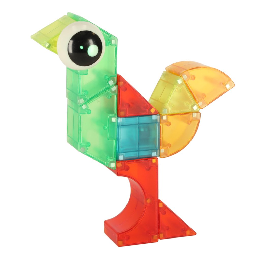 Spīdošs magnētiskais konstruktors 3D figūrām 32 elementi (3)