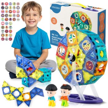 Magnētiskais konstruktors ar panorāmas ratu Ricokids RK-769