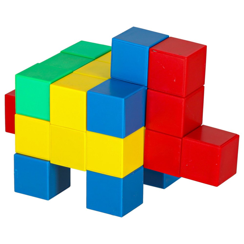 Magnētiskais bērnu konstruktors ar kubiem, 64 detaļas (2)
