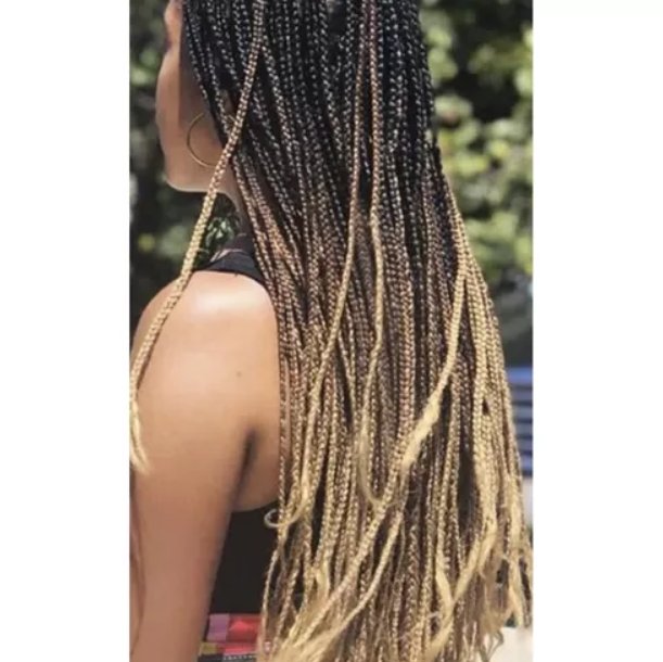 Kanekalons Sintētiskās Ombre Afro Bizes Frizūrām 60cm, Krēms | Synthetic Ombre Afro Braids for Hairstyles (2)