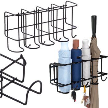 Metāla Turētājs Statīvs Lietussargiem Metāla Lietussargu Organizators ar Āķiem Atslēgām, Dažādas krāsas | Umbrella Holder Stand