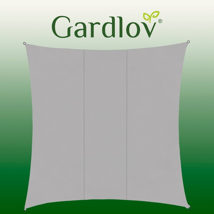 Gardlov 23164 Dārza Ūdensizturīgs Saulessargs Markīze Bura Nojume Tents 3,6x3,6m, Pelēks | Garden Patio Waterproof... (0)