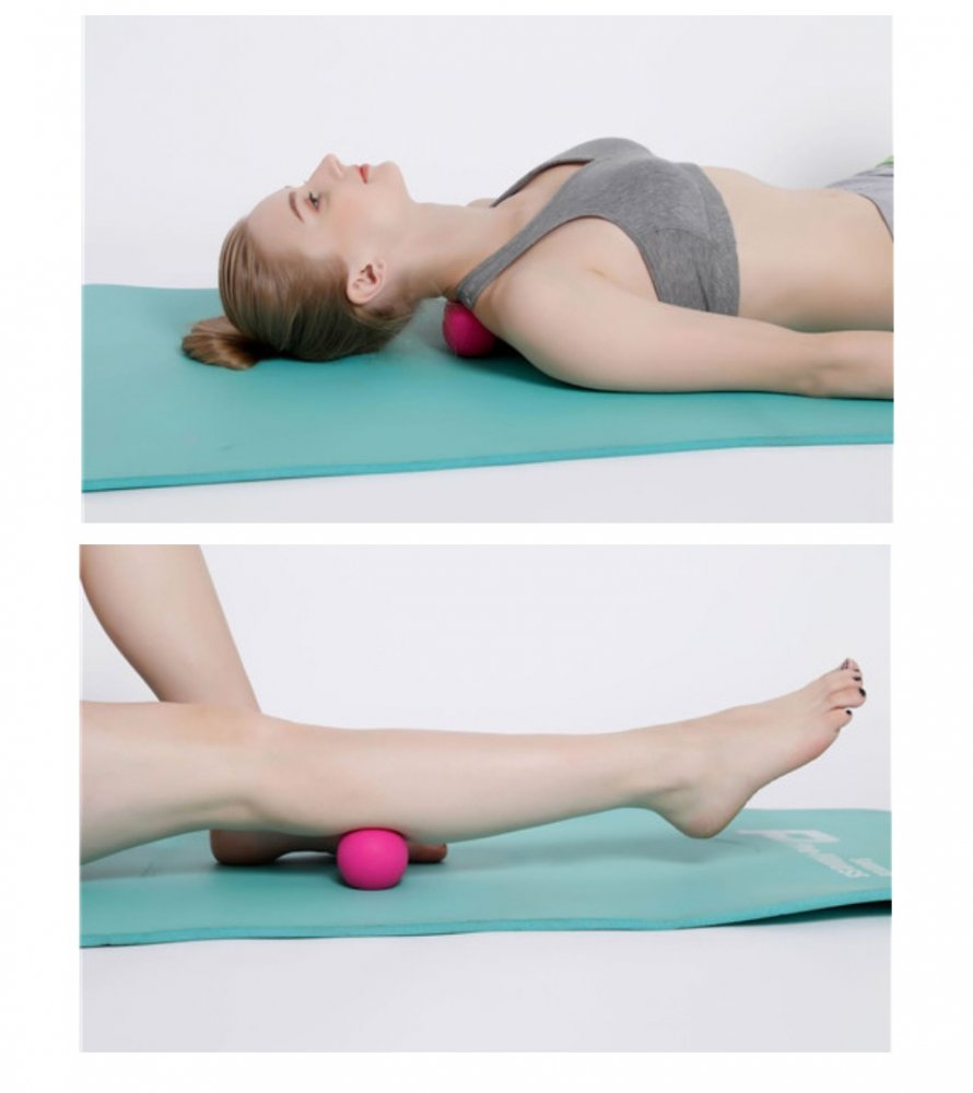 Masāžas Lakrosa Bumbiņa Jogas Fitnesa Bumba Terapija 5.6cm, Zils | Massage Therapy Trigger Point Yoga Lacrosse... (6)