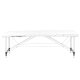 Saliekams masāžas galds, kušete ALUMINIUM COMFORT 3 sekcijas, balts| Foldable massage table 3 sections, white