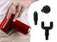 Mini Masāžas Pistole Elektriskais Muskuļu Masažieris Ierīce ar 4 Uzgaļiem / Bezvadu Masieris, Sarkans | Muscle...
