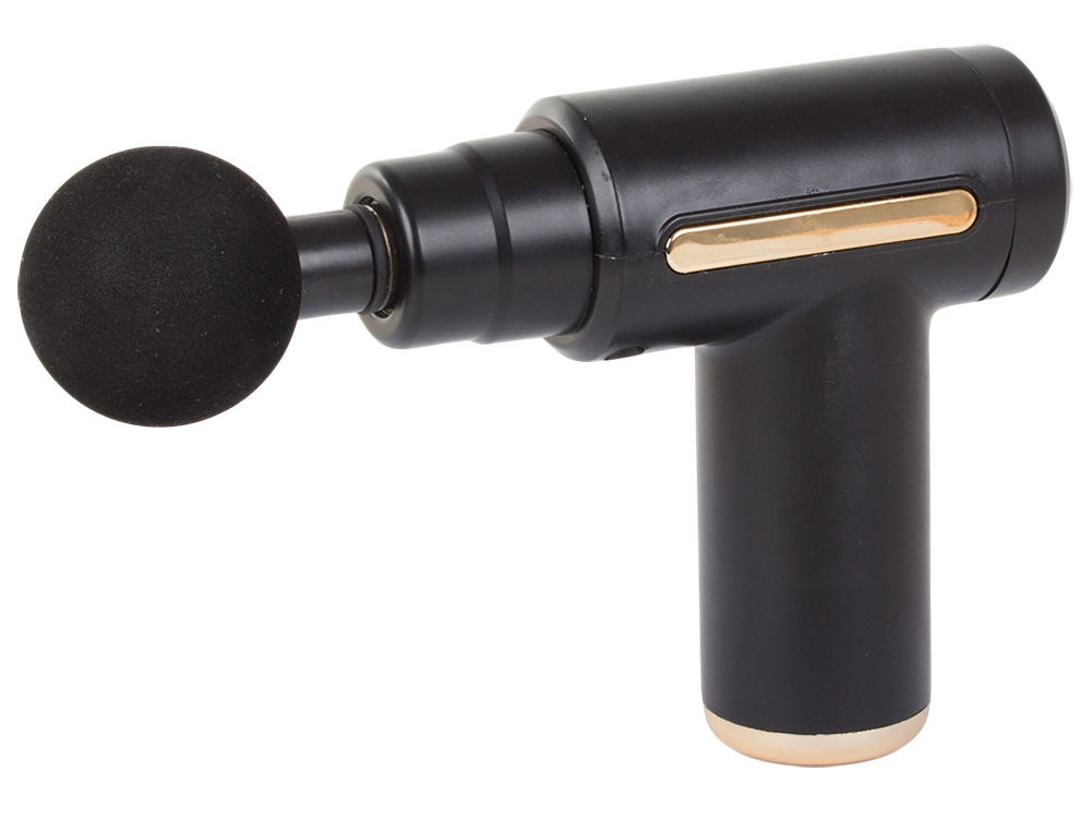 Masāžas Pistole Elektriskais Muskuļu Masažieris Ierīce ar 4 Uzgaļiem / Bezvadu Masieris, Melns | Muscle Massager... (3)