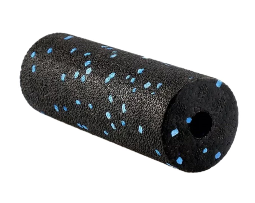 Masāžas rullis muskuļu atslābināšanai 15 cm, melns (1)