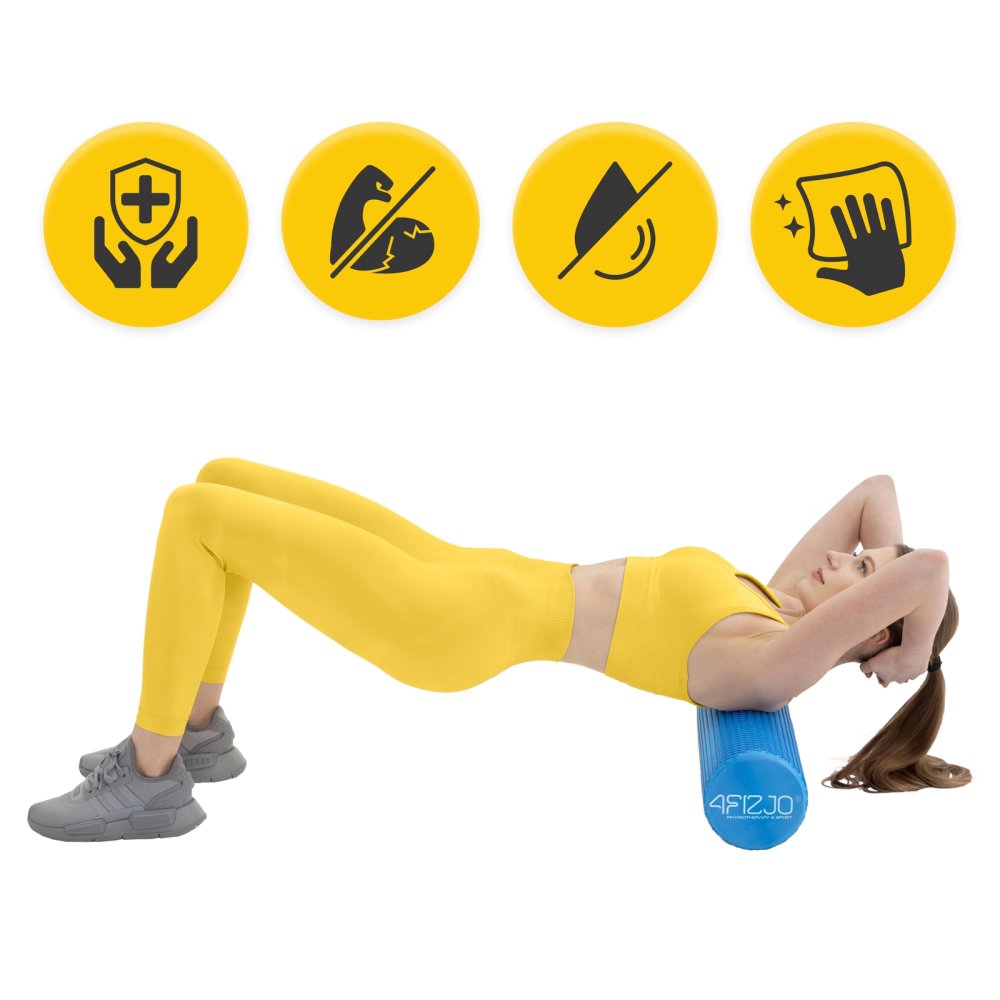 Masāžas rullis ar izciļņiem CARE+ 4FIZJO 90 cm, zils (2)