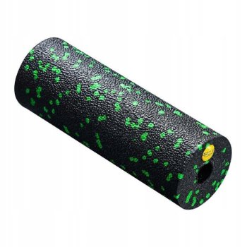 4FIZJO PRO+ Mini Masāžas Putu Rullis Jogas Fitnesa Pilates Muskuļu Veltnis 15cm, Melns/Zaļš | Yoga Fitness Massage...