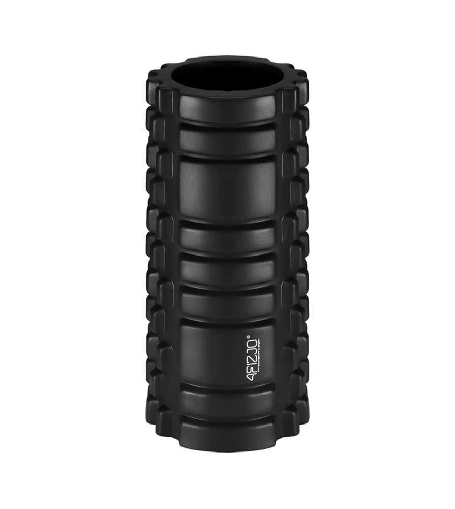 4Fizjo Masāžās Rullis Joga Fitnesa Pilates Putu Rullis | Yoga Massager Crossfit EVA Foam Roller 33x13.5cm Black (6)