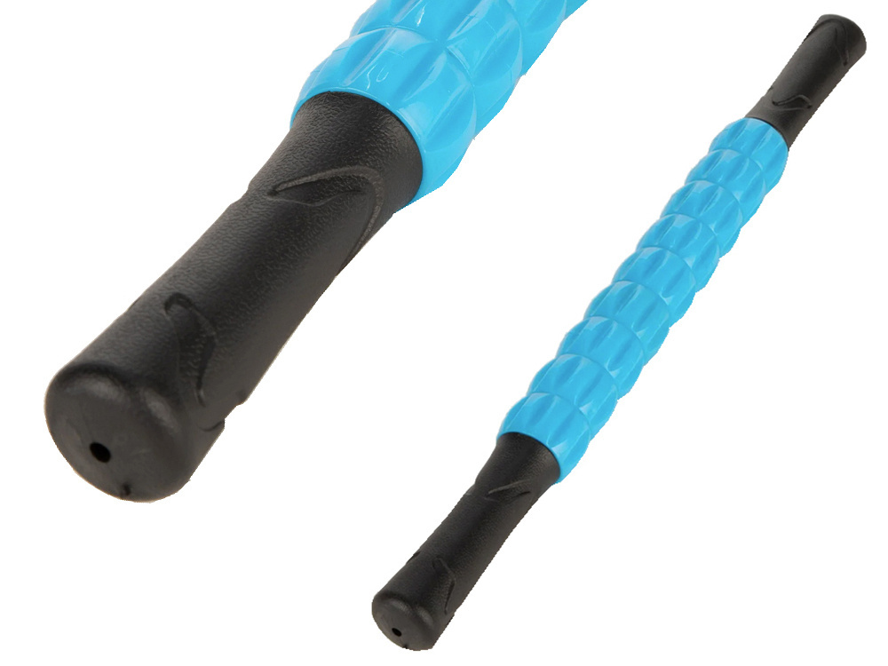 Masāžas rullis ķermenim, mugurai un kājām 360°, pret muguras sāpēm, zils (2)