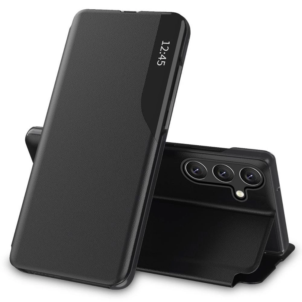 Samsung Galaxy A35 ( SM-A356E/DS ) Tech-Protect Smart View Book Case Cover, Black | Telefona Vāciņš Maciņš Apvalks Grāmatiņa