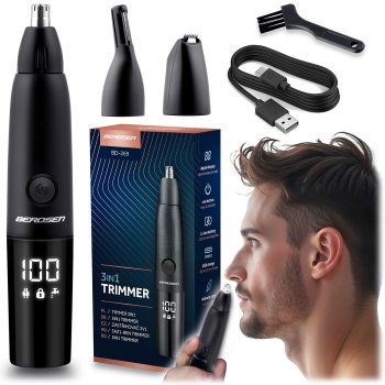 Deguna un ausu trimmeris Berdsen BD-269 3in1 ar LCD displeju, melns