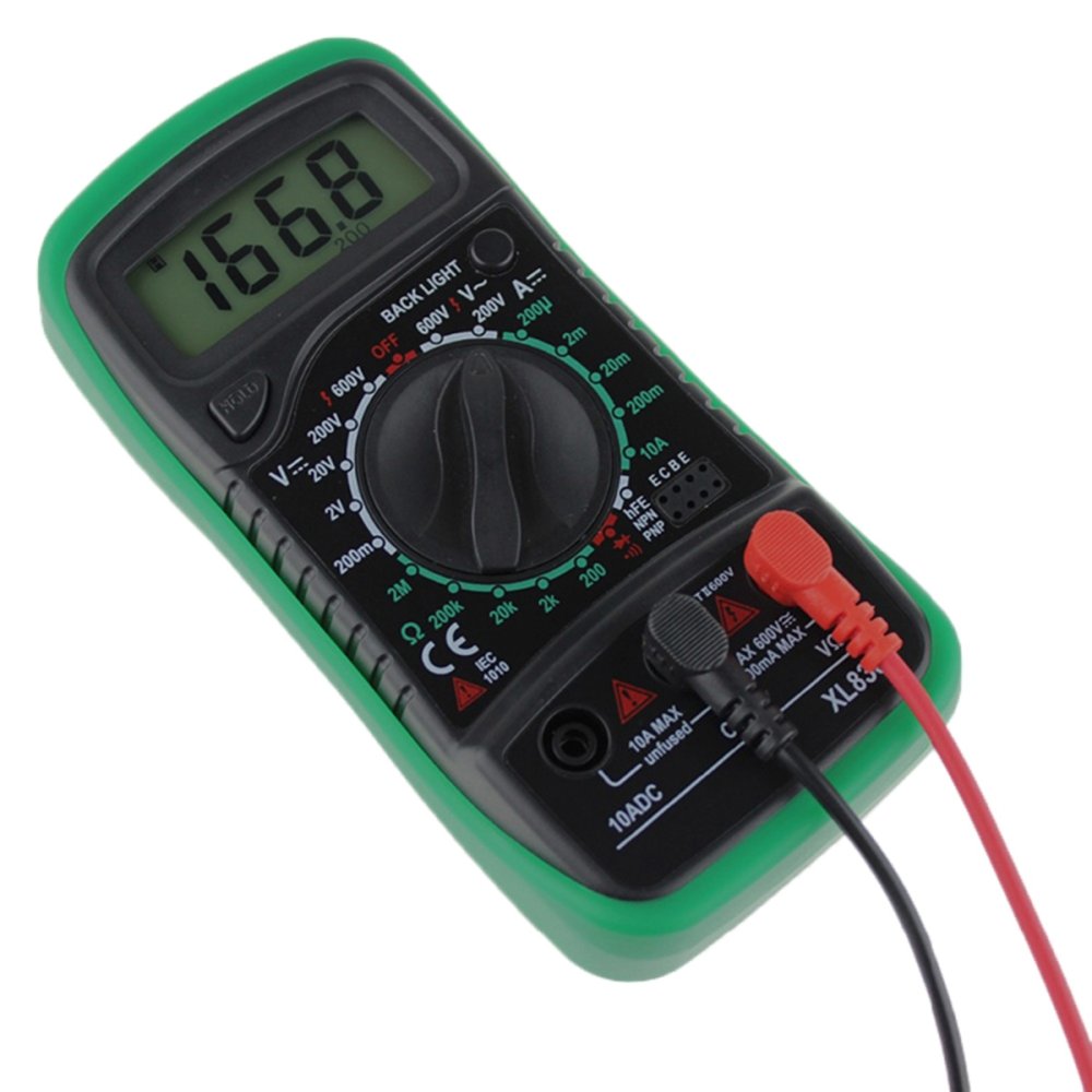 XL830L Digital Multimeter LCD AC/DC Ammeter Resistance | Digitālais multimetrs testeris (3)