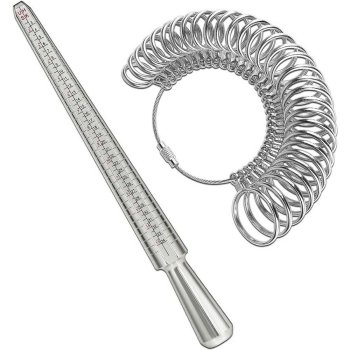 Metāla gredzenu mērītājs, juveliera mērinstruments