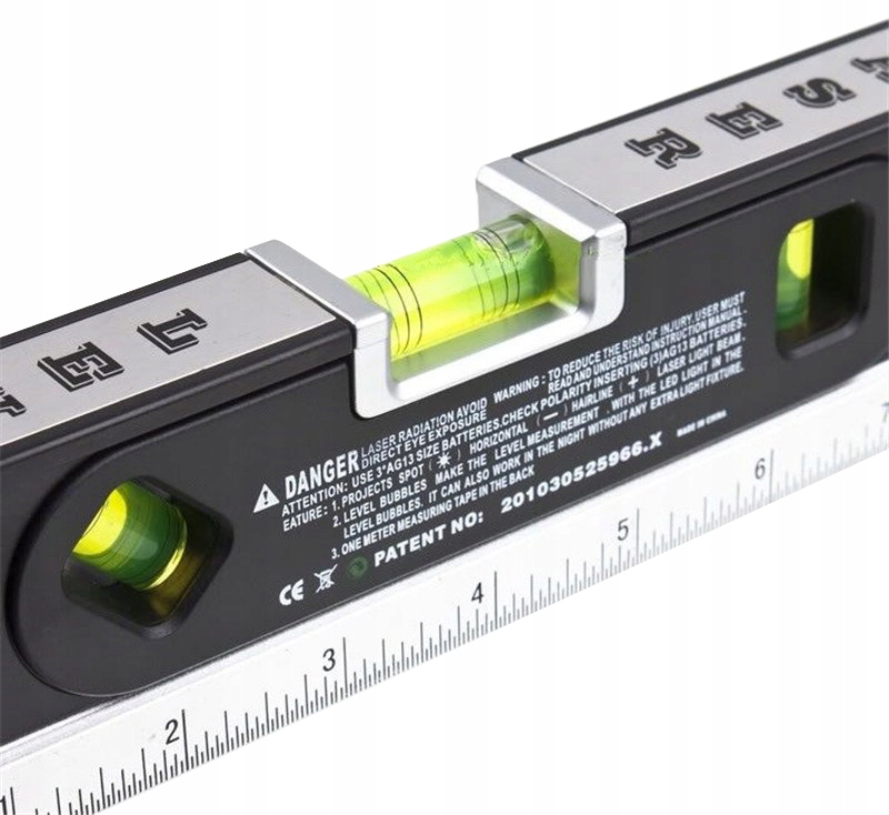 Horizontālais Vertikālais Lāzera Līmenis LV04 ar Mērlenti | Horizontal Vertical Laser Level LV04 with Measuring... (1)