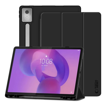 Lenovo Idea Tab Pro 12.7'' (TB-373FU) Tech-Protect SC Pen Protective Cover Case, Black | Planšetes Vāciņš Maciņš Apvalks Grāmatiņa