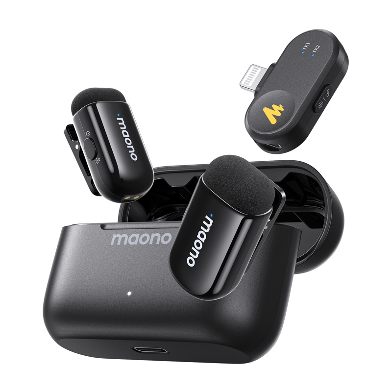 Bezvadu mikrofons Maono WM622 PB2 Lightning MFi (1)