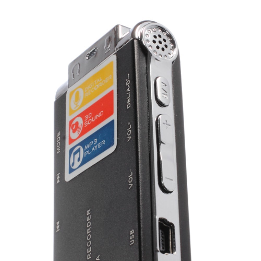 SK-012 Portable 8GB Digital Voice Recorder USB Flash Drive MP3 Player, Black | Digitāls Balss Ierakstītājs Diktofons (3)