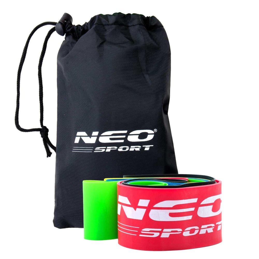 Pretestības gumiju komplekts vingrošanai NS-959 Neo-Sport, 5 gab. (1)