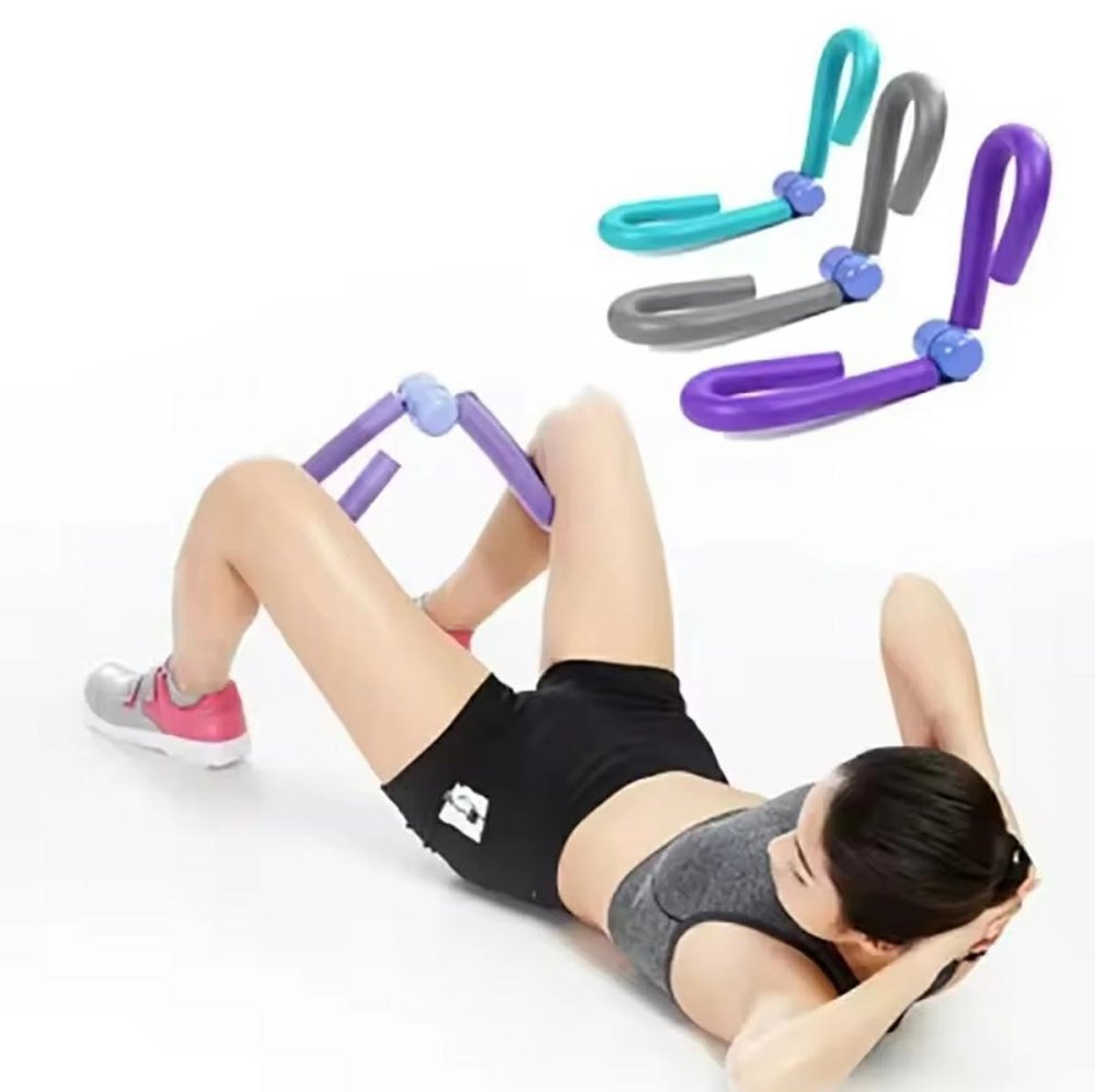 Tauriņa trenažieris ekspanders augšstilbiem un rokām, rozā-zils (1)