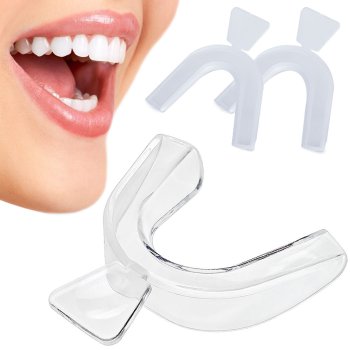 Nakts Zobu Kape Aizsargs, 2gb. | Anti Grinding Night Dental Teeth Mouth Guard Protection