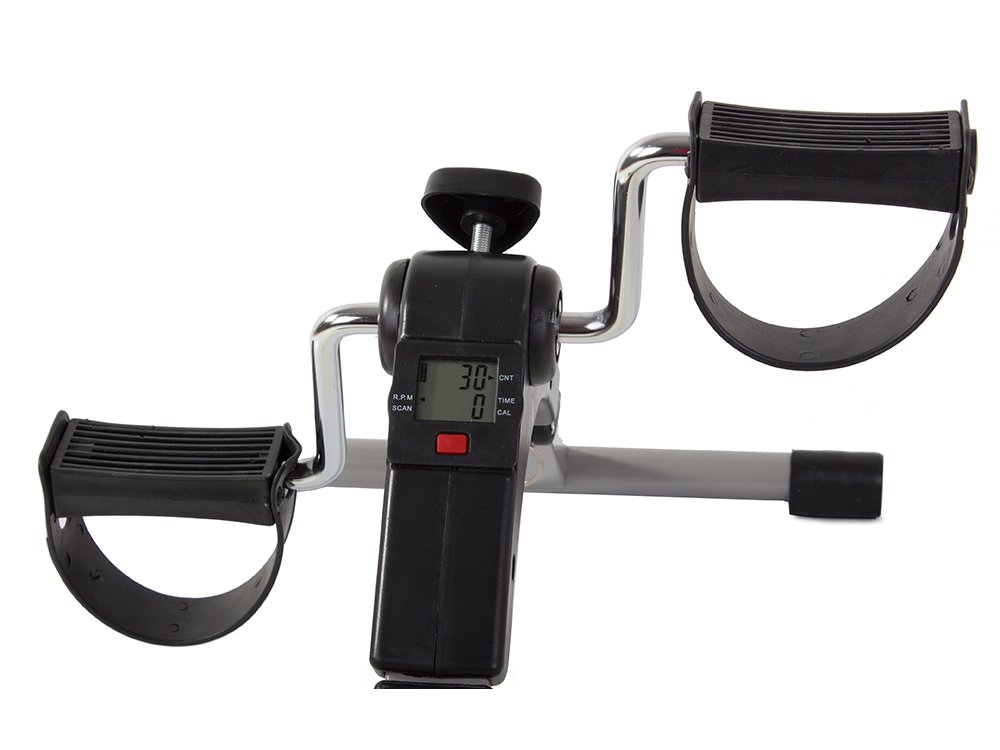 Kompakts Pārnēsājams Kāju un Roku Velotrenažieris ar Displeju | Arm and Leg Pedal Exerciser Mini Bike with Display (4)