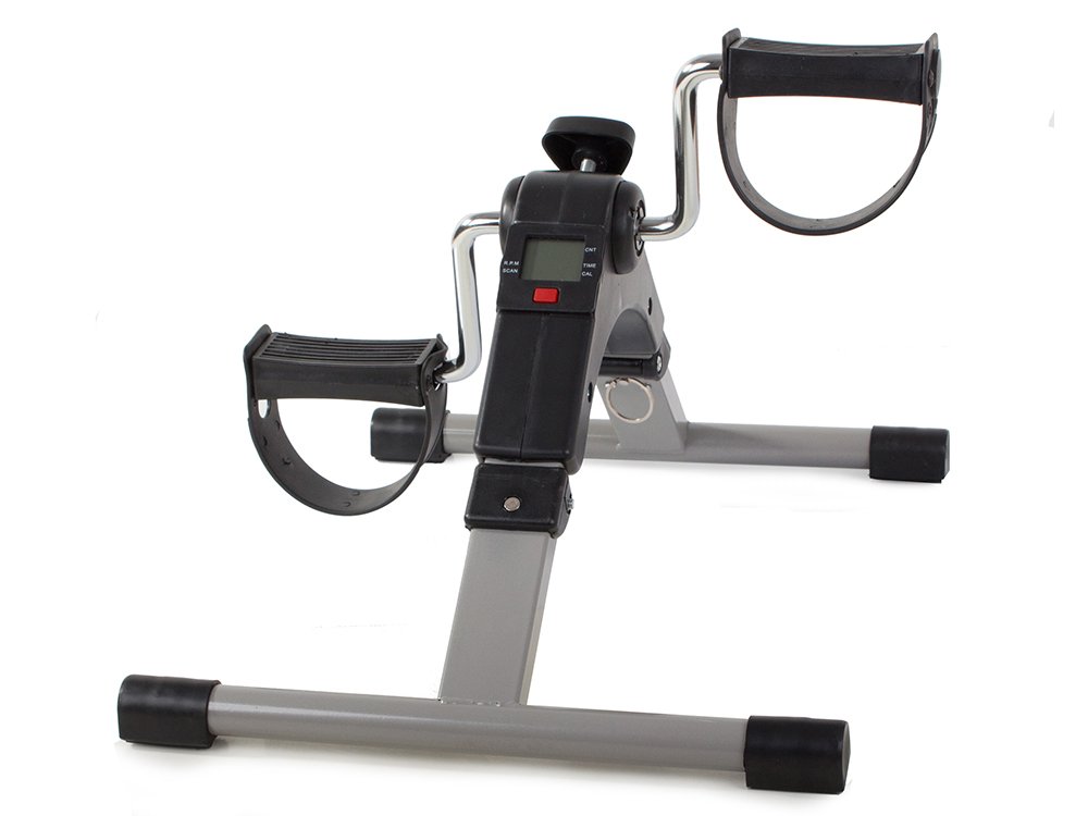 Kompakts Pārnēsājams Kāju un Roku Velotrenažieris ar Displeju | Arm and Leg Pedal Exerciser Mini Bike with Display (5)