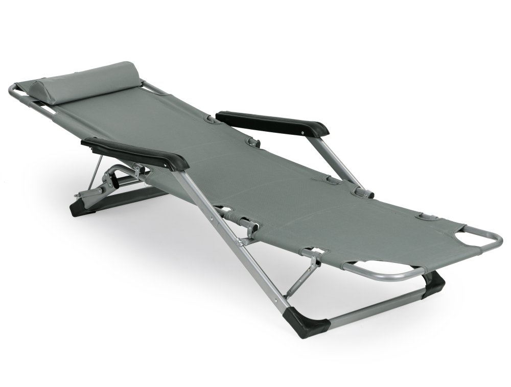 Saliekams dārza zvilnis krēsls 2-in-1 MultiGarden ZRL010F, pelēks (2)