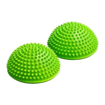 4FIZJO Līdzsvara ezis 2 gab 16cm | Sensory hemisphere with spikes foot massage Green