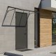 Ieejas jumtiņš 113x80 cm durvju nojume ar UV aizsardzību MultiGarden