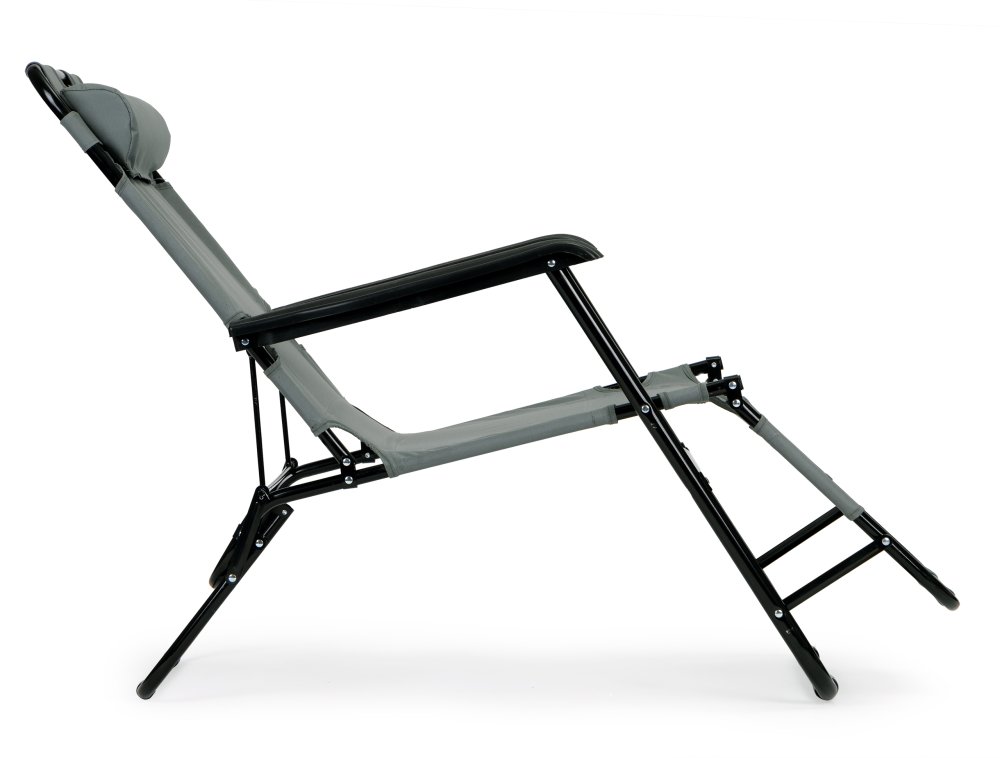 Saliekamais dārza zvilnis ar galvas balstu MultiGarden ZRL010, pelēks (2)