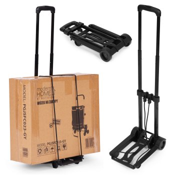 Saliekamie transporta ratiņi ModernHome, kravnesība 30 kg, rokas ratiņi
